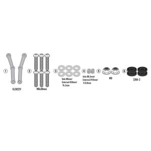 Kit anclajes cúpula 6125DT Kymco SKYTOWN 125 2024-